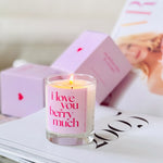 I Love You Berry Much Candle