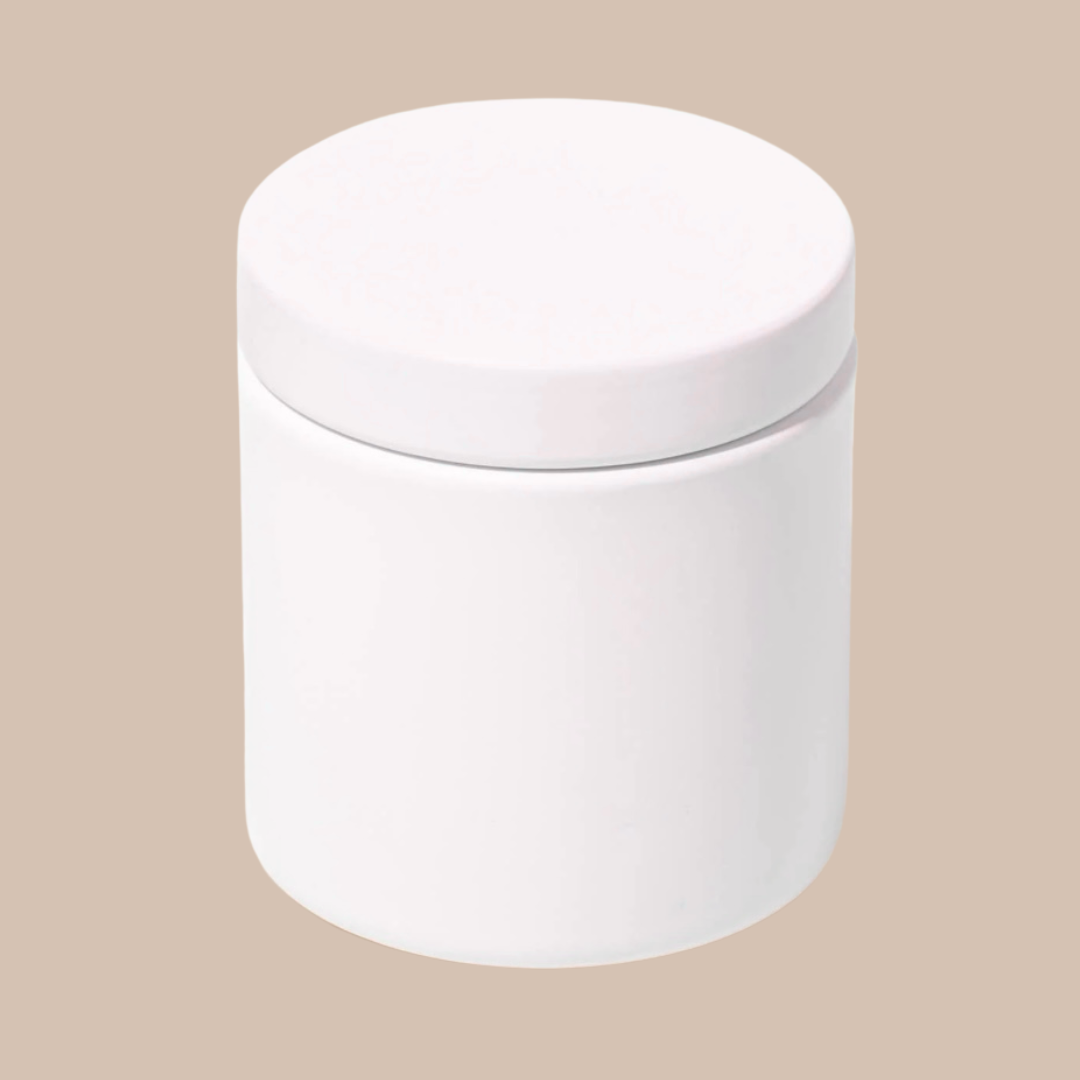 9oz White Tin