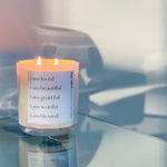 I Am Loved Affirmation Candle (Iridescent White)